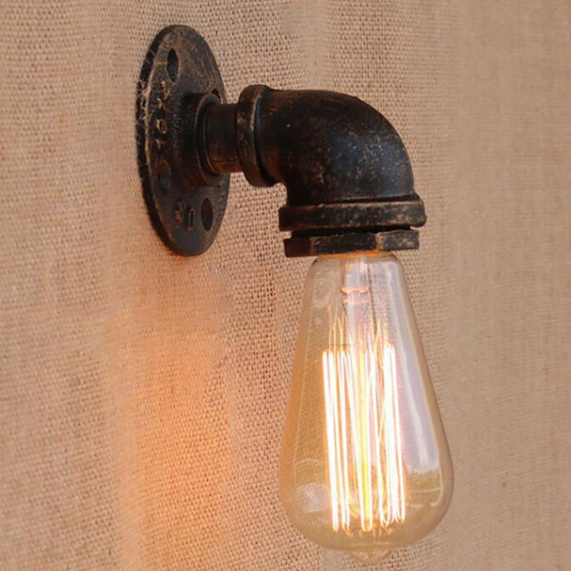 Modern Industrial 1/3-Light Wrought Iron Wall Lamp In Bronze For Kitchen Mounted / D