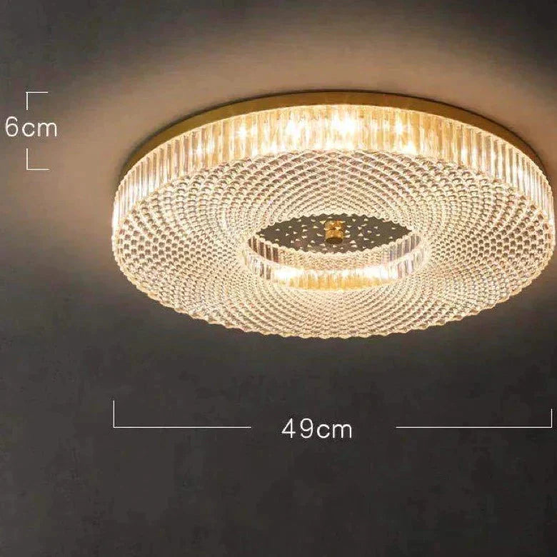 Round Light In The Bedroom Led Ceiling Lamp 49Cm Tricolor Light