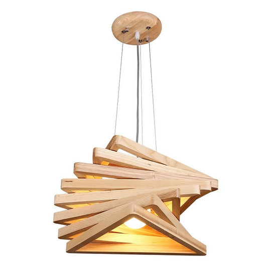 Bamboo Globe Pendant Light - Modern 1-Light Beige Fixture For Dining Table / C
