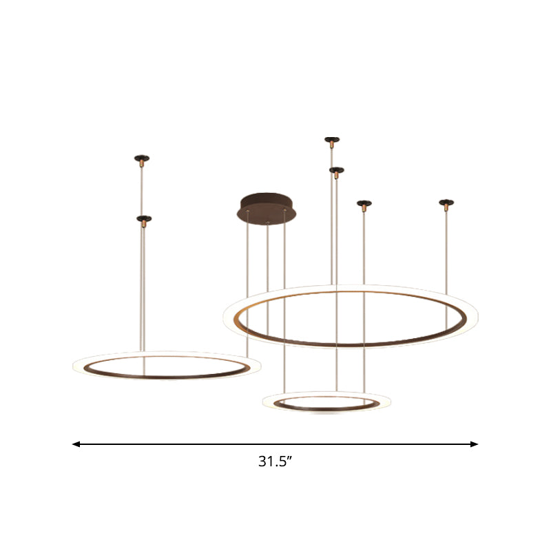 Modern Acrylic LED Chandelier - Small/Large Sizes, 3/4 Tiers, Ceiling Pendant Light Fixture