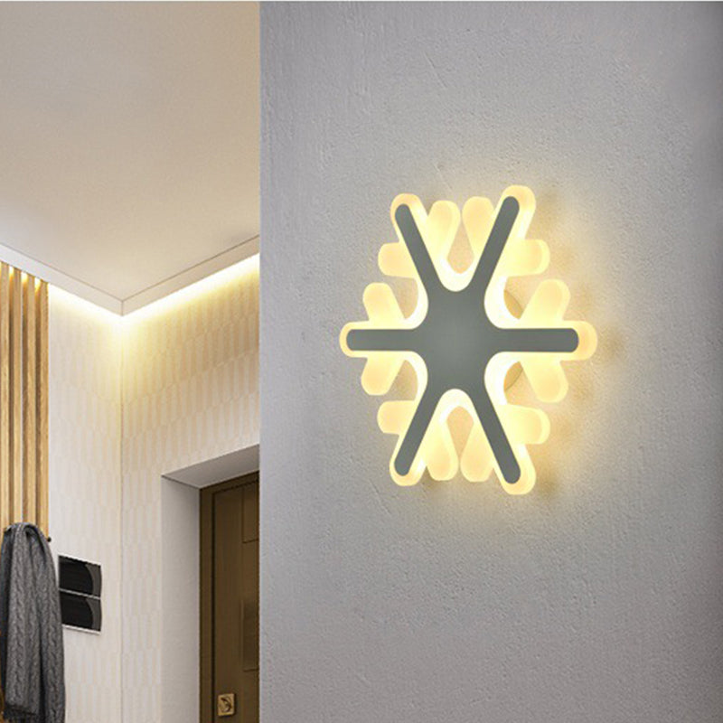 Led Cloud Wall Sconce In White For Simple Living Room Lighting / Snow