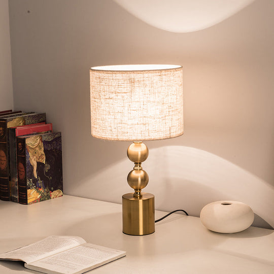 Antiqued Gold Gourd Base Night Light Table Lamp