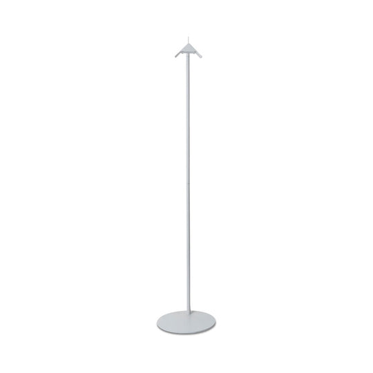 Modern Metal Floor Lamp For Bedroom- Black/White/Blue Folded Standing Light