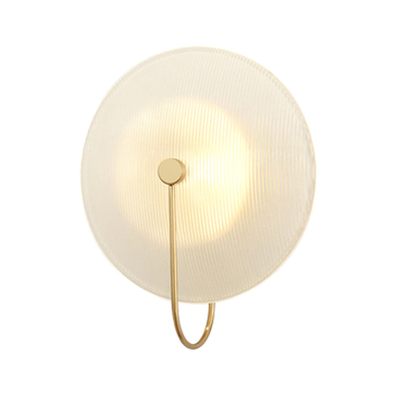 Gold Metal Wall Lamp With Postmodern Design And 1 Light For Living Rooms