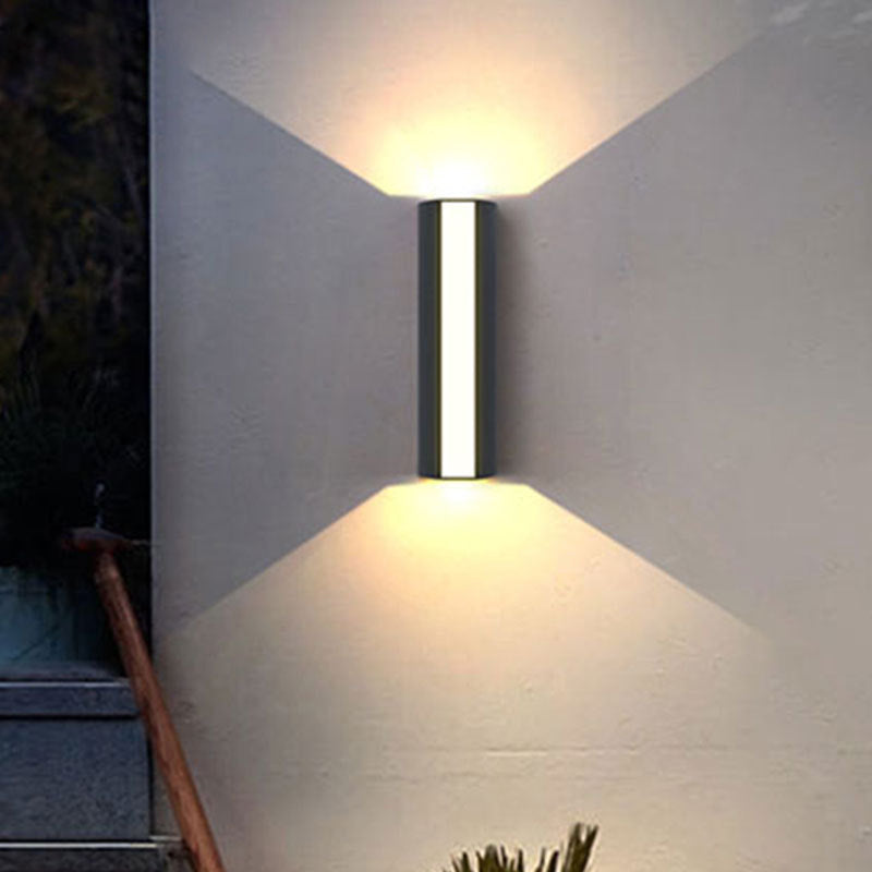 Modern Black Triangle Prism Led Wall Light In Warm/White - Small/Medium/Large Sizes