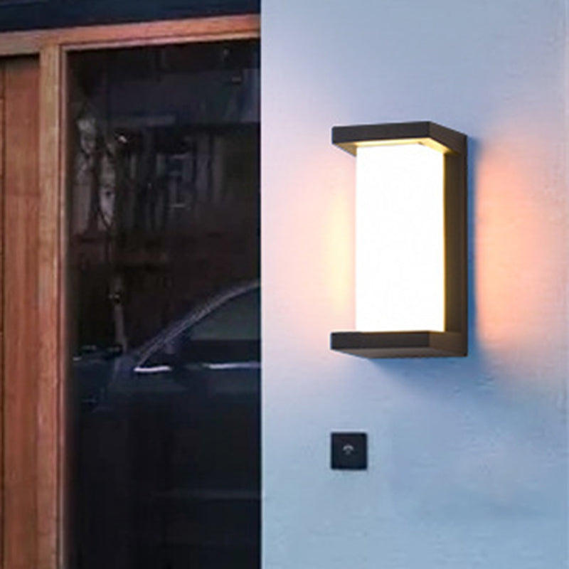 Modern Sound-Activated Led Wall Sconce In Black / B