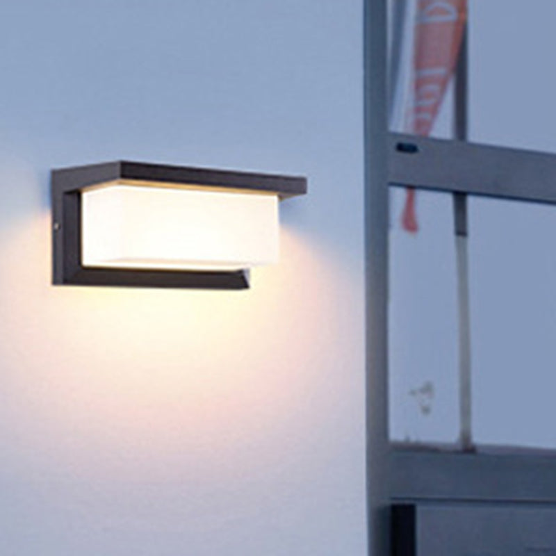 Modern Sound-Activated Led Wall Sconce In Black / A