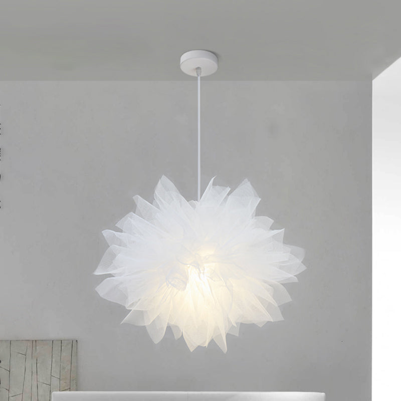 Nordic Pendant Light Kit - Feather Sheer Acrylic White / E