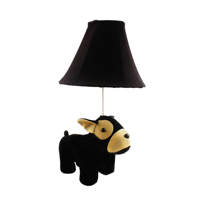1-Head Cartoon Animal Desk Lamp For Kids Bedroom - Soft Fabric Reading Light