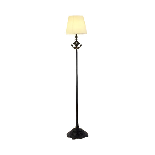 White Floor Lamp With Simple Style And Plug-In Cord For Living Room