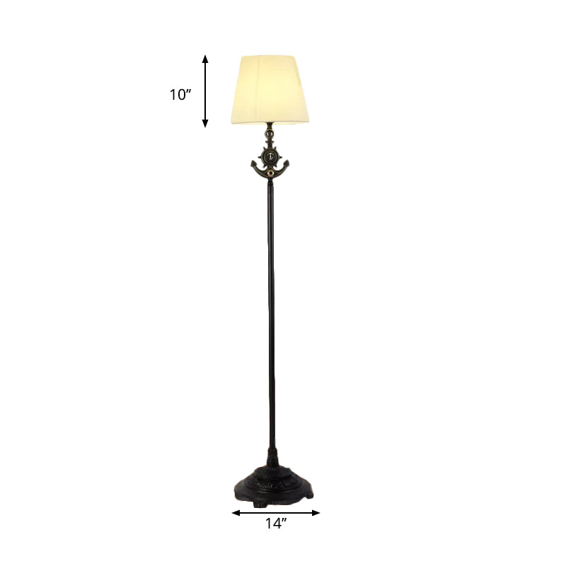 White Floor Lamp With Simple Style And Plug-In Cord For Living Room