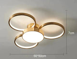 Ring All Copper Jane Bedroom Lamp Led Ceiling D Trichromatic Light