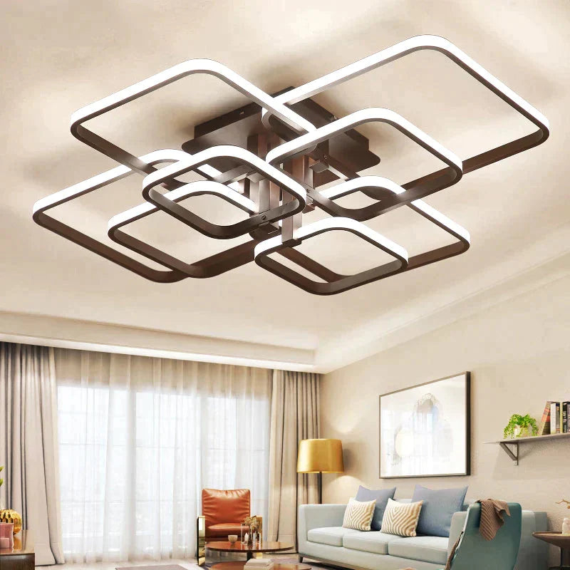 Acrylic Modern Led Chandelier For Living Room Bedroom Lustres Large Ceiling Lighting Fixtures 4