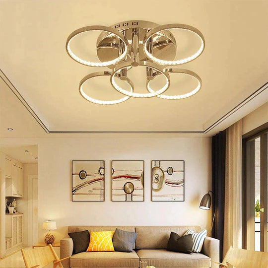 LED Crystal Ceiling Light For Dining Room Living Room Lamparas De Techo Cristal Pendant Decoration Lampe Plafond