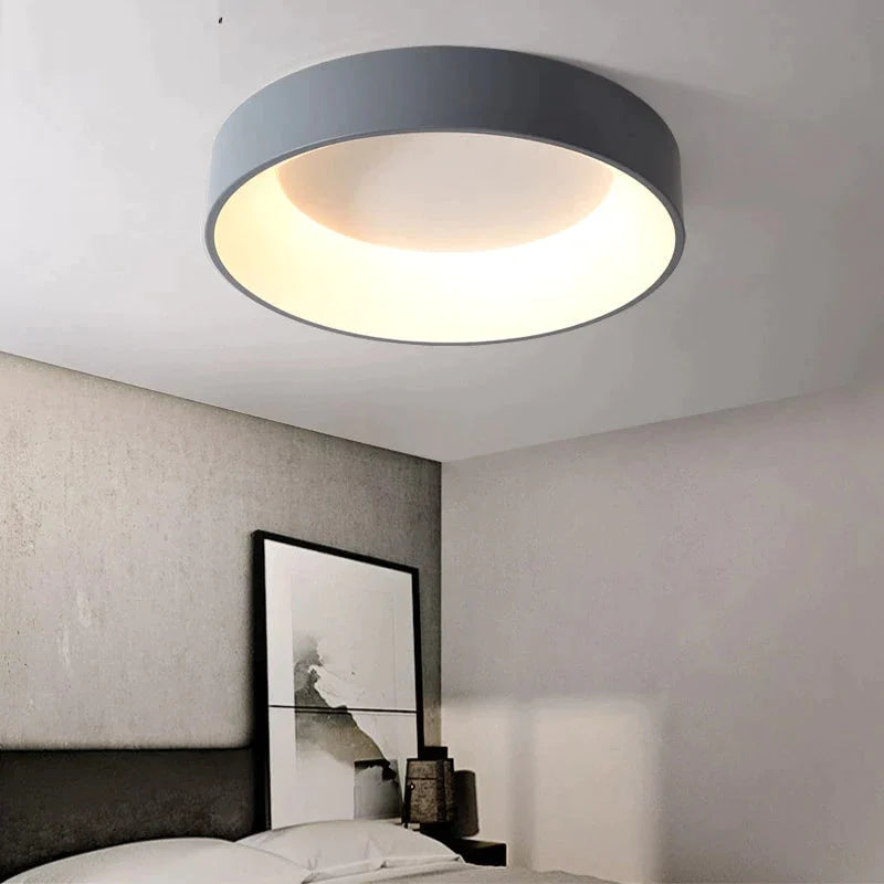 Round Modern Led Ceiling Lights For Living Room Bedroom Study Room Dimmable+RC Ceiling Lamp Fixtures