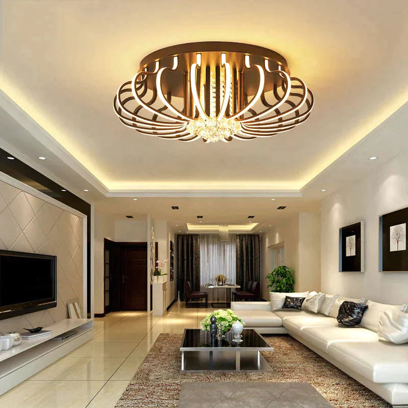 Modern Living Room Led Ceiling Lights For 10-15Square Meters Restaurant Indoor Light Luminarias Para