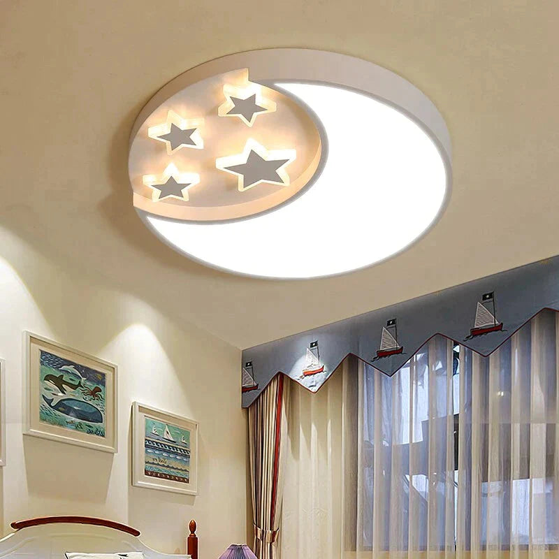 Modern Stars Lled Celling Lights For Living Room Bedroom Dining Room Acrylic Iron Body Indoor Home Lamp Lighting Fixtures