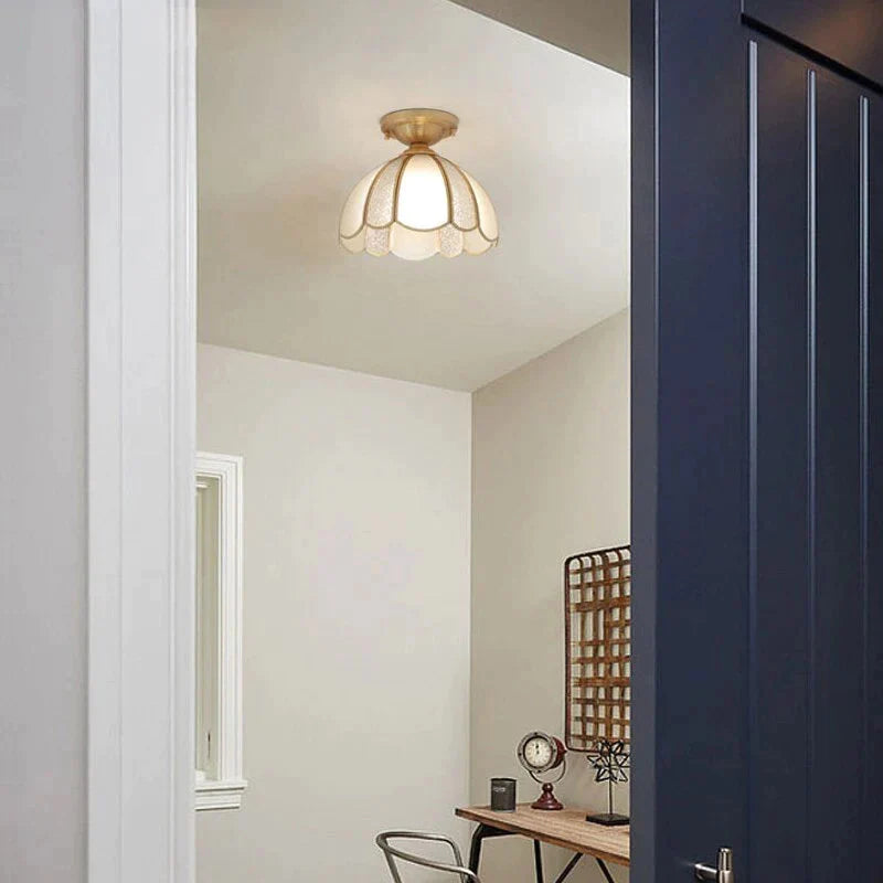 Modern Led Ceiling Lights With Glass Lampshade Plafonnier Led Living Room Bedroom Design Vintage