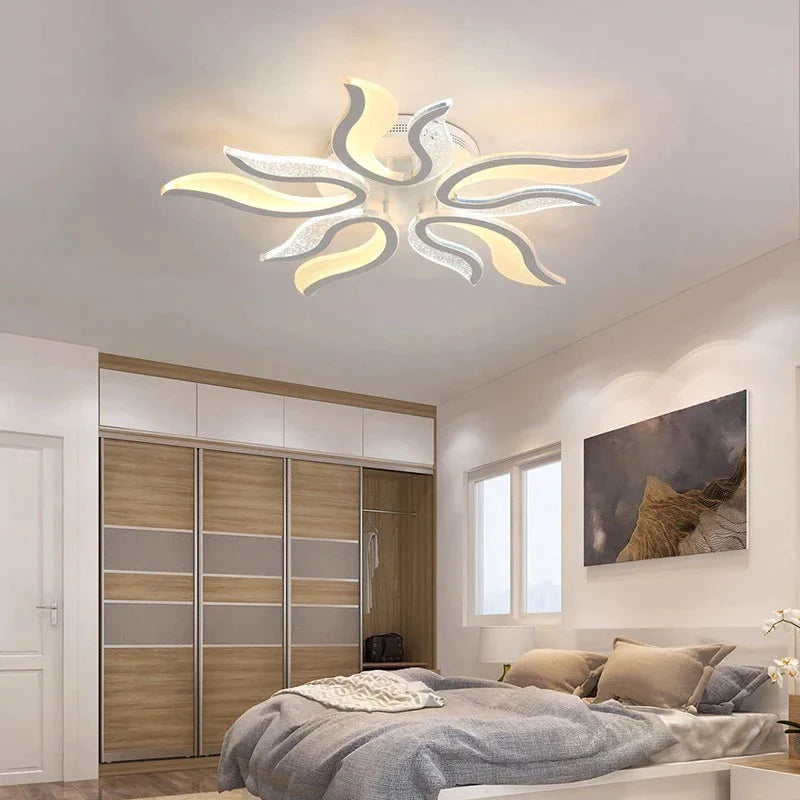 Modern New Acrylic Led ceiling Chandelier lights white color For Living Room Bedroom chandelier lighting lampadario led