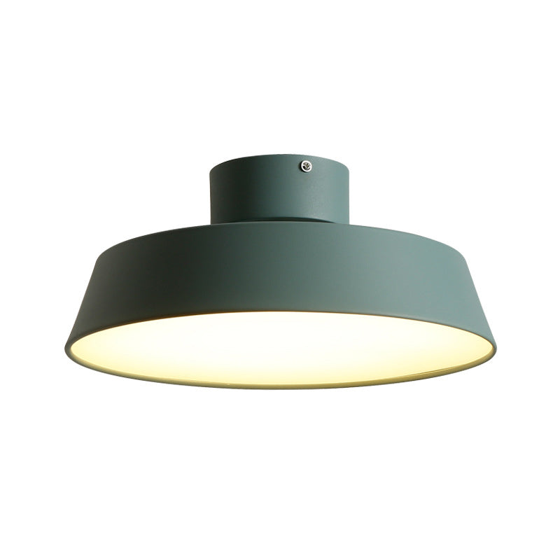 Led Semi Flush Ceiling Light With Barn Acrylic Shade Perfect For Dining Rooms