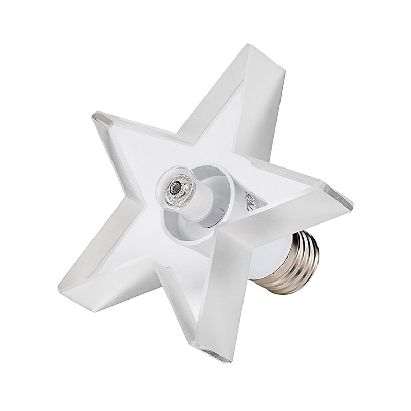 Led Mini Star Flush Mount Ceiling Lamp With Crystal Shade - Simplistic Lighting Solution
