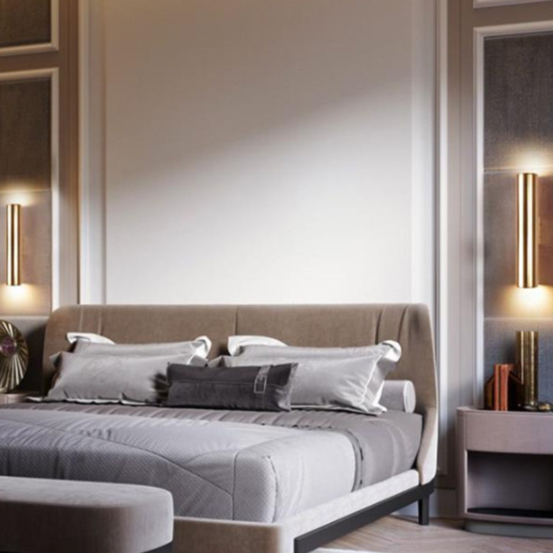 Modern Metal Wall Mounted Bedside Lamp - Stylish Tubular Black Lighting Ideas