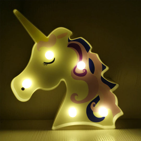 Led Animal Nightstand Lamp With Modern Design For Girls Bedroom Purple