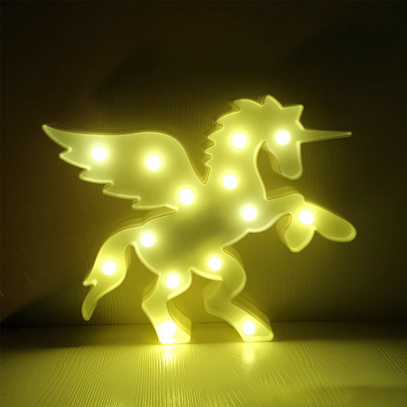 Kids Led Night Lamp - Animal Nightstand Light For Childrens Bedroom White / B