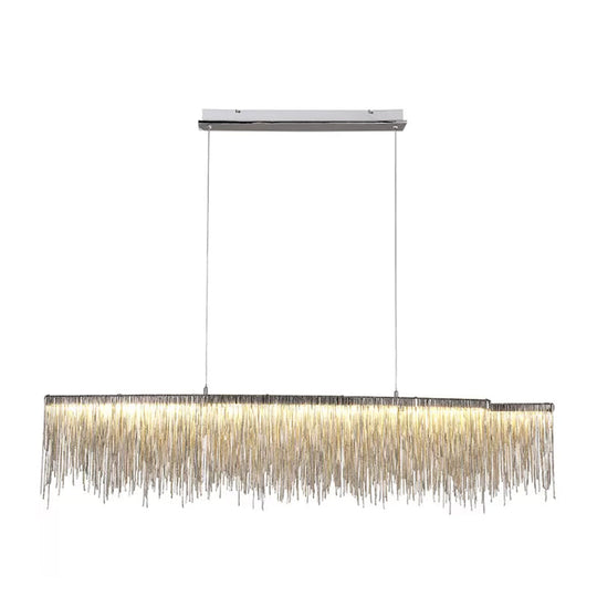 Modern Led Ceiling Chandelier Pendant With Aluminum Shade - Perfect For Living Room