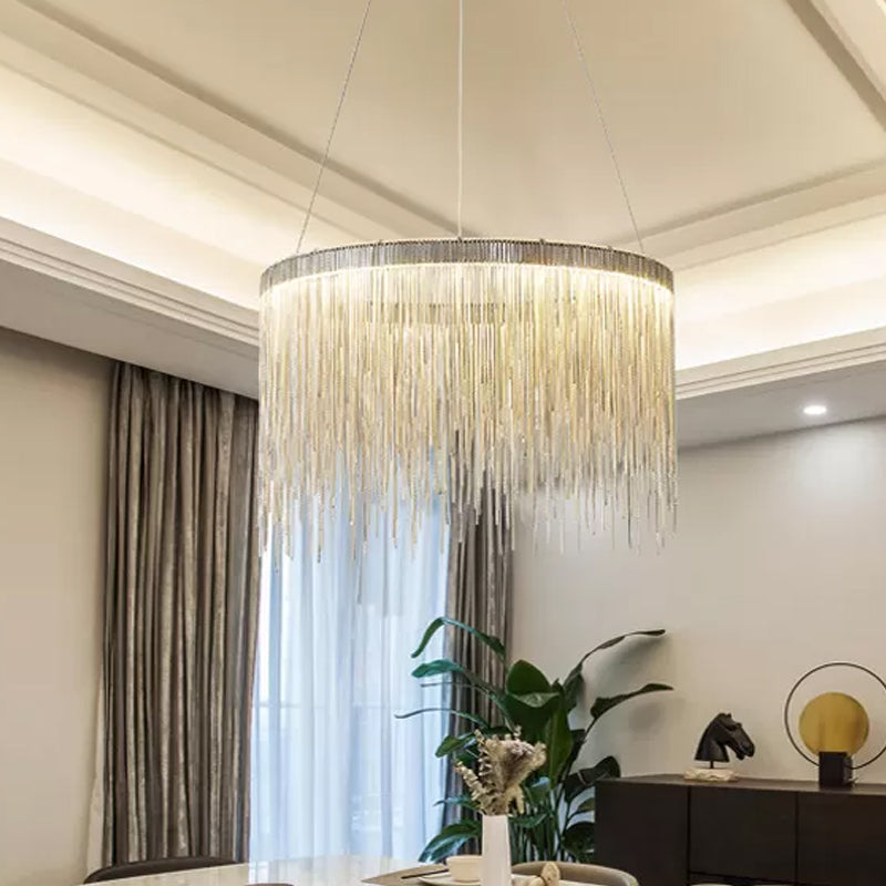 Minimalistic LED Aluminum Chandelier Pendant Light – Perfect for Living Room Ceiling