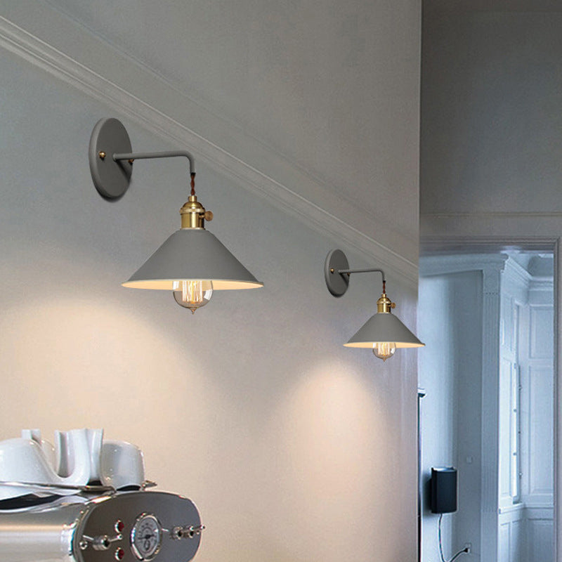Sleek Metal Wall Light Fixture - Simplicity At Its Finest Ideal For Living Room Lighting Grey