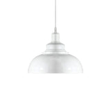 Metallic Drop Pendant Rustic Bowl Shade Ceiling Light For Dining Room