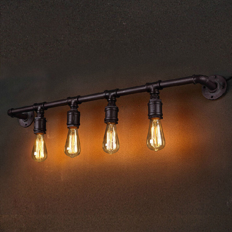 Rustic Wrought Iron Wall Light With Farmhouse Charm For Living Room 4 / Rust