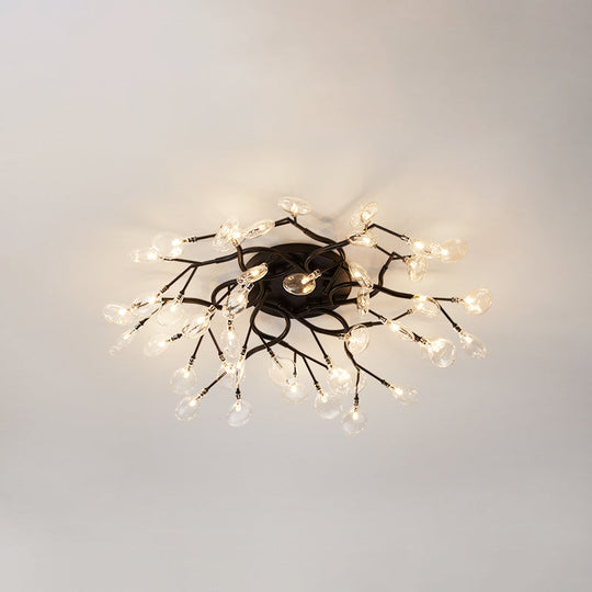 Contemporary Firefly Flush Mount Led Ceiling Light For Living Rooms