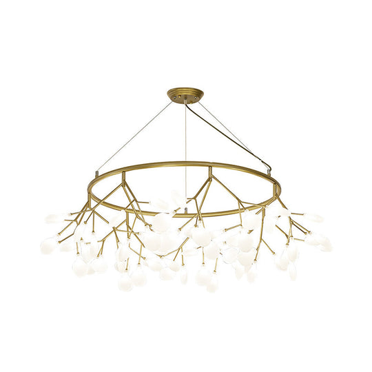 Modern Metal LED Dining Room Chandelier - Elegant Hanging Pendant Light