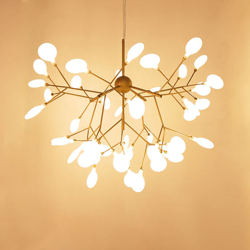 Contemporary Led Acrylic Chandelier Pendant Light For Living Room 110V-120V / 45 Dorado