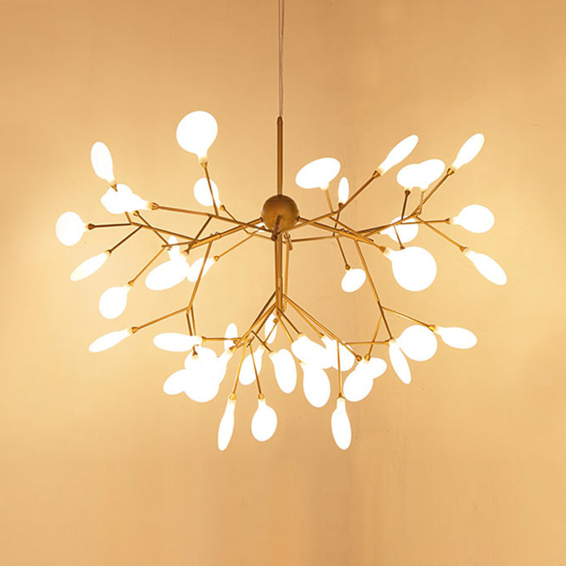 Contemporary Led Acrylic Chandelier Pendant Light For Living Room 220V-240V / 36 Dorado