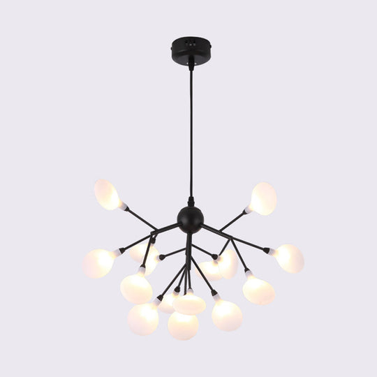 Contemporary Led Acrylic Chandelier Pendant Light For Living Room 110V-120V / 15 Negro