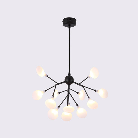 Contemporary Led Acrylic Chandelier Pendant Light For Living Room 110V-120V / 12 Negro