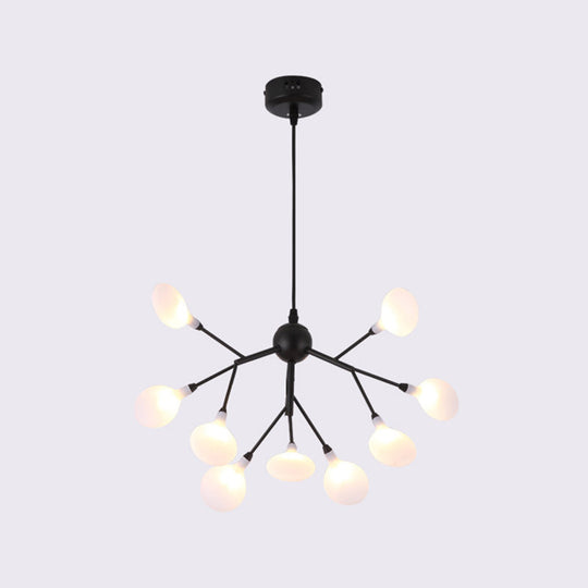 Contemporary Led Acrylic Chandelier Pendant Light For Living Room 220V-240V / 9 Negro