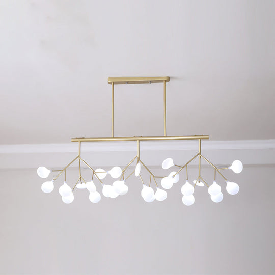 Modern Acrylic Led Pendant Light Fixture With 27 Heads For Living Room