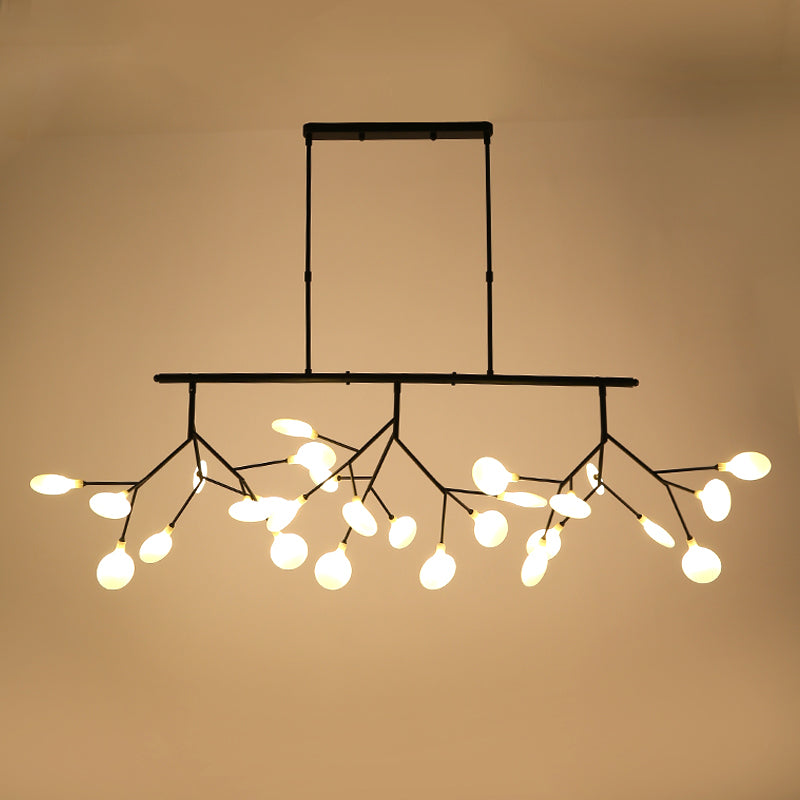 Contemporary Heracleum Island Pendant Light For Modern Dining Rooms 27 / Black