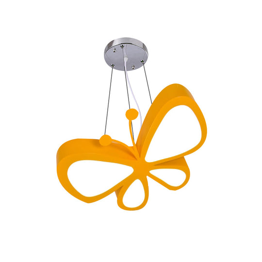 Butterfly Kids Bedroom Pendant Light - Acrylic Led Hanging Lamp