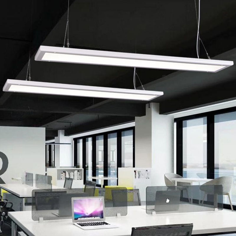Sleek Panel Pendant Light Kit | Acrylic White LED Suspension Lamp ...
