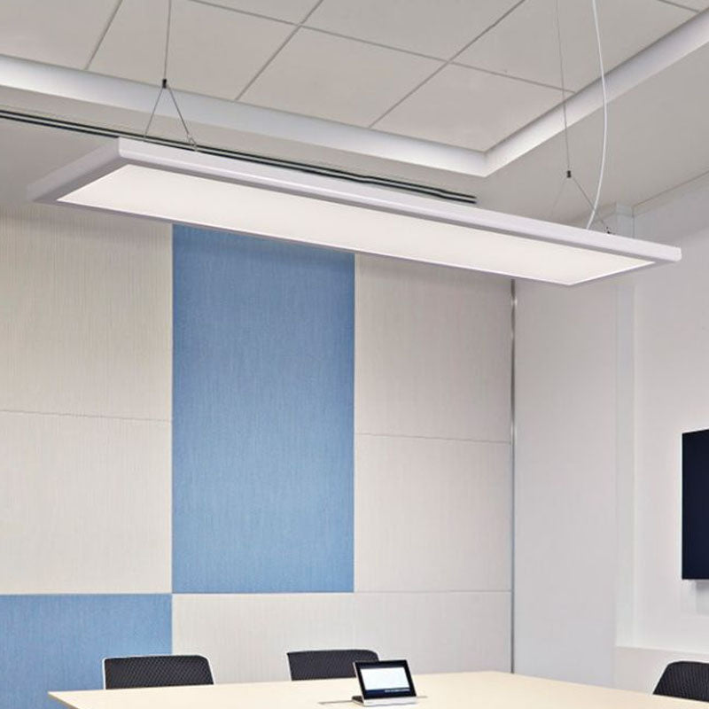 Sleek Panel Pendant Light Kit | Acrylic White LED Suspension Lamp ...