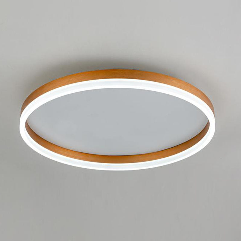 Minimalist Led Circular Flush Mount For Bedrooms With Acrylic Cover Gold / White Small