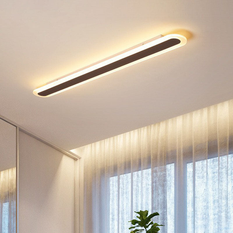 Ultra Thin Led Flush Mount - Minimalist Acrylic Lighting For Living Room Coffee / 16 Warm
