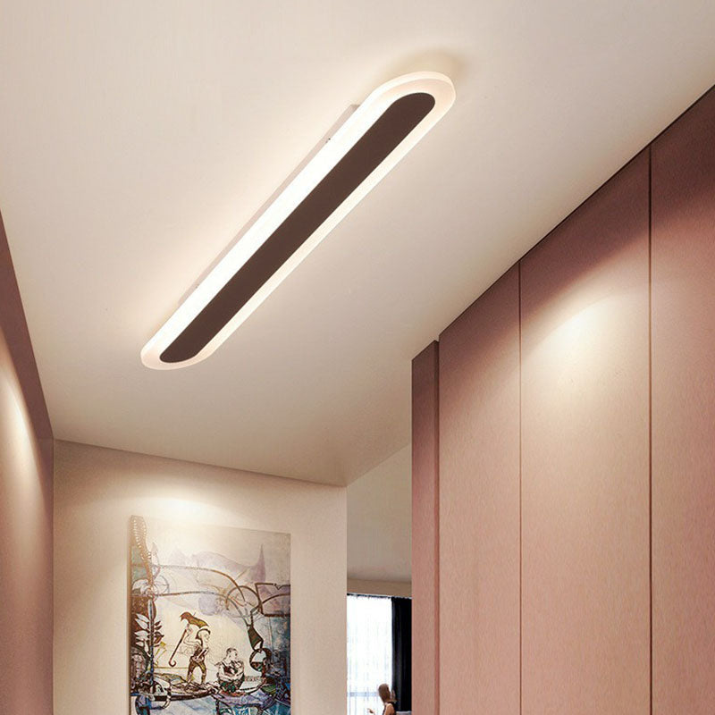 Ultra Thin Led Flush Mount - Minimalist Acrylic Lighting For Living Room