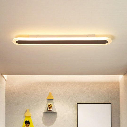 Ultra Thin Led Flush Mount - Minimalist Acrylic Lighting For Living Room