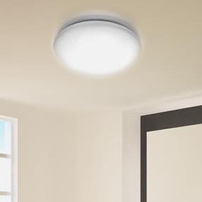 Modern Round Flush Ceiling Light With Acrylic Design - Led Mount Fixture White / 13.5 A